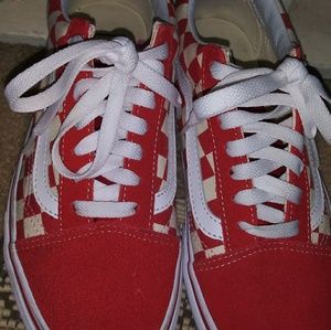 Red and White Checker Vans